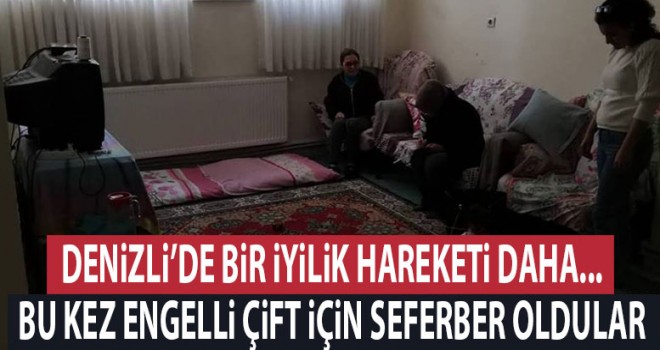 Denizli'de engelli çift için yardım kampanyası
