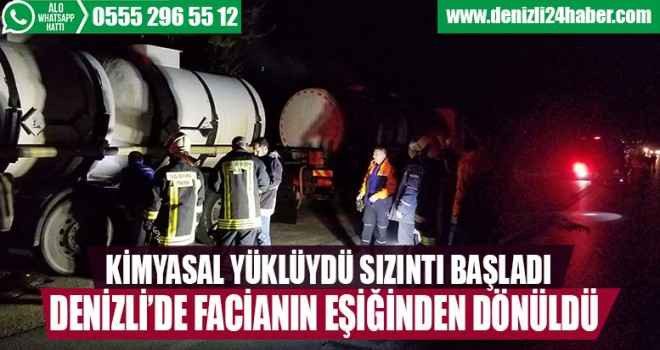 Denizli'de facianın eşiğinden dönüldü