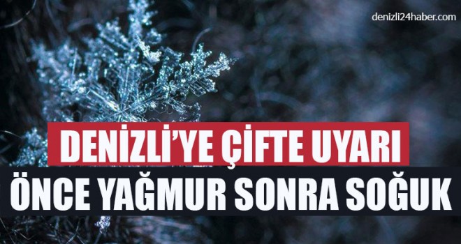 Denizli’ye Çifte Uyarı Önce Yağmur Sonra Soğuk