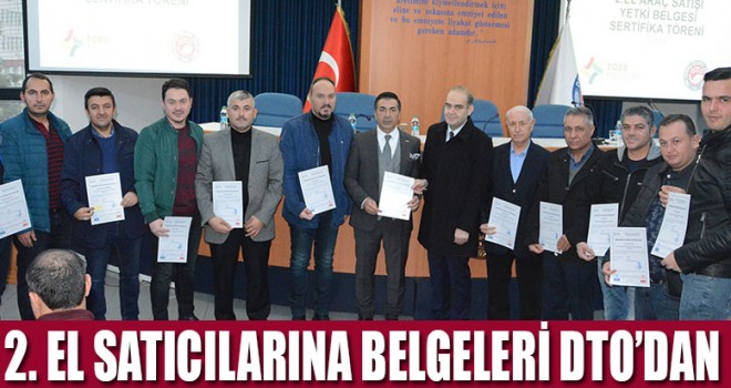 MESLEKİ YETERLİLİK BELGELERİNİ BAŞKAN ERDOĞAN’DAN ALDILAR