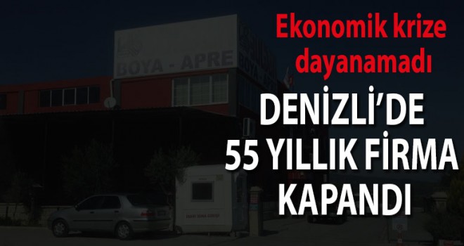 Denizli'de 55 yıllık fabrika kapandı
