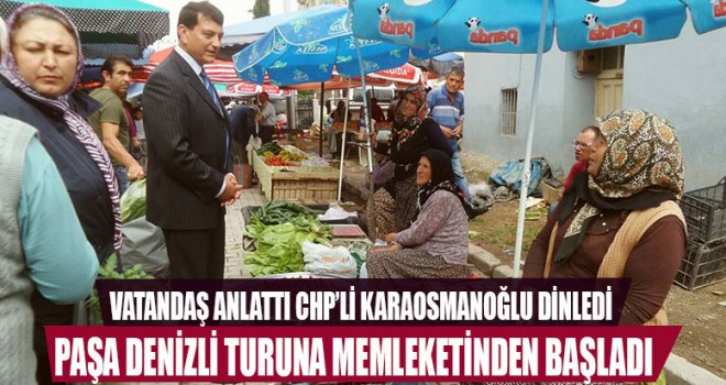 Vatandaş anlattı Karaosmanoğlu dinledi