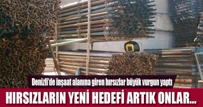 Denizli'de hırsızlardan büyük vurgun