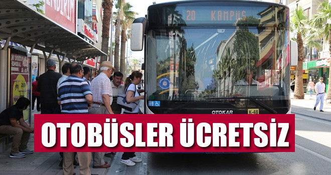 Denizli’de Otobüsler Ücretsiz