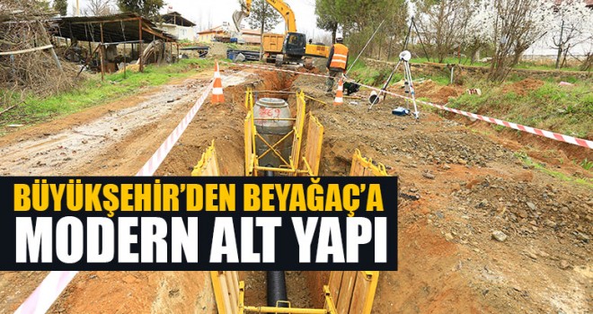 Büyükşehir’den Beyağaç’a Modern Alt Yapı